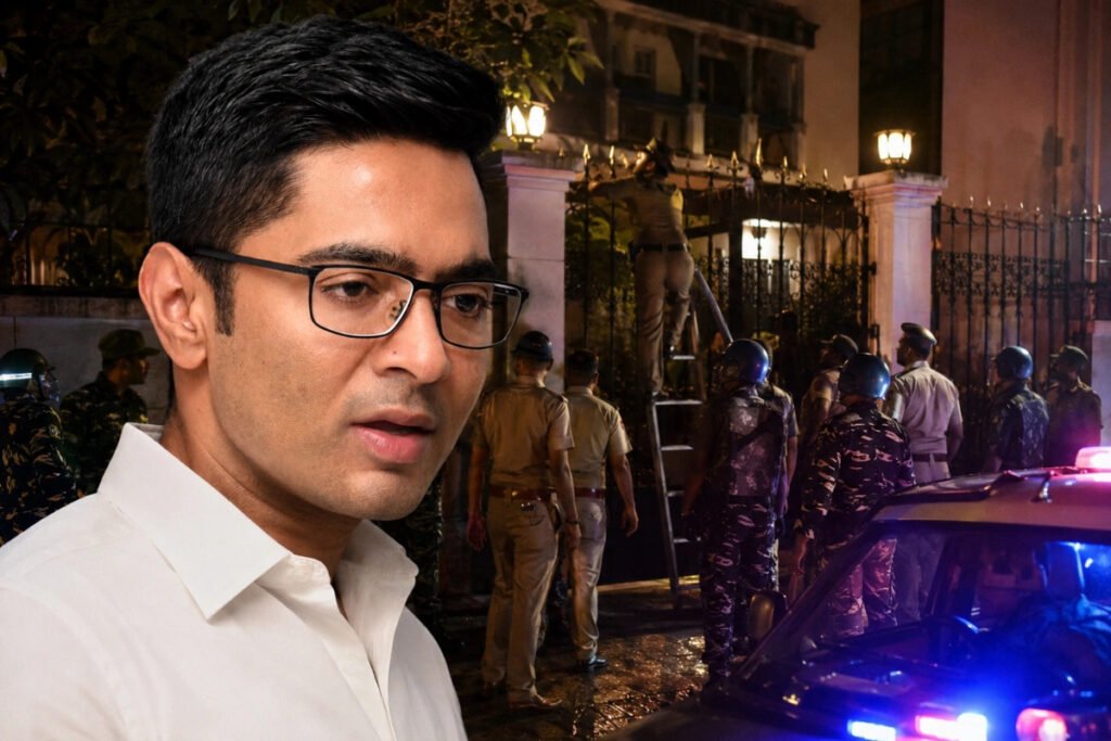 ভোররাতে অভিষেকের বাড়িতে পুলিশি তল্লাশি, তালা ভেঙে ঢুকল তদন্তকারীরা
